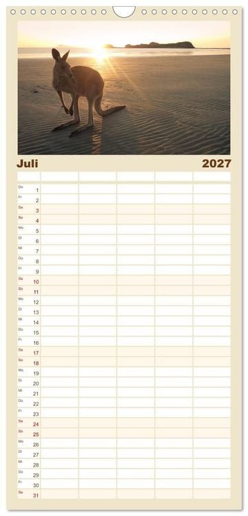 Produktbild: Familienplaner 2027 - Australien - Der vielseitige Osten mit 5 Spalten (Wandkalender, 21 x 45 cm) CALVENDO