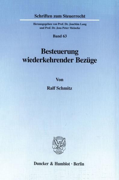 Produktbild: Besteuerung wiederkehrender Bez&uuml;ge.