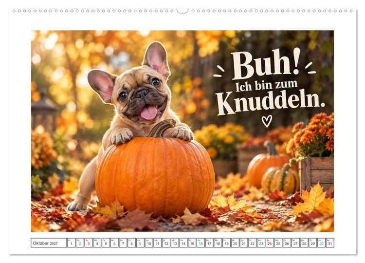 Produktbild: Zum Gl&uuml;ck gibt&rsquo;s Hunde (Wandkalender 2027 DIN A2 quer), CALVENDO Monatskalender