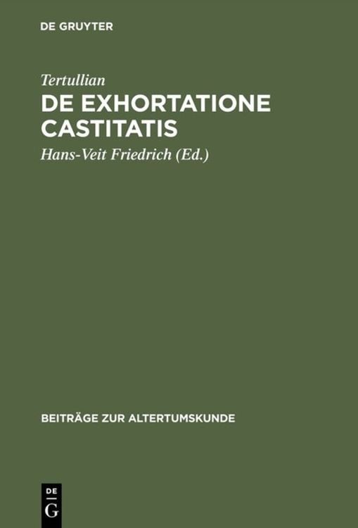 Produktbild: De exhortatione castitatis