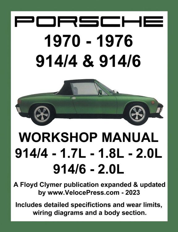 Produktbild: Porsche 914/4 & 914/6 1970-1976 Workshop Manual