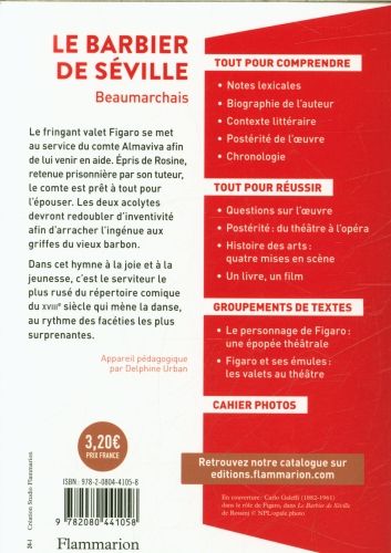 Produktbild: Le barbier de S&eacute;ville : lyc&eacute;e, nouveaux programmes