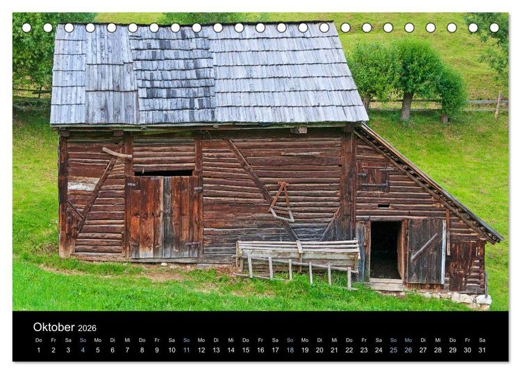 Produktbild: Bauernh&auml;user in Siebenb&uuml;rgen (Tischkalender 2026 DIN A5 quer), CALVENDO Monatskalender
