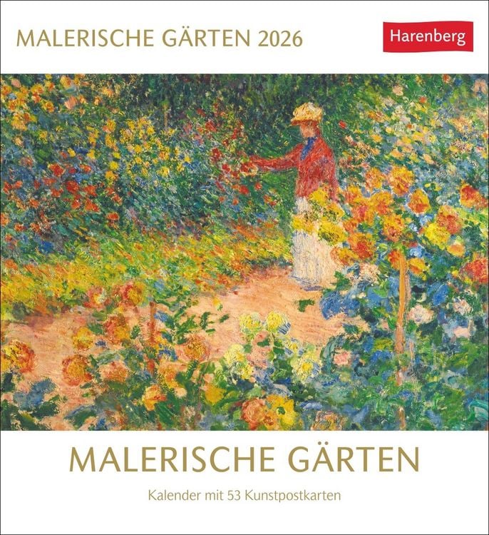 Bild vom Artikel Malerische Gärten Postkartenkalender 2026 - Kalender mit 53 Kunstpostkarten vom Autor 