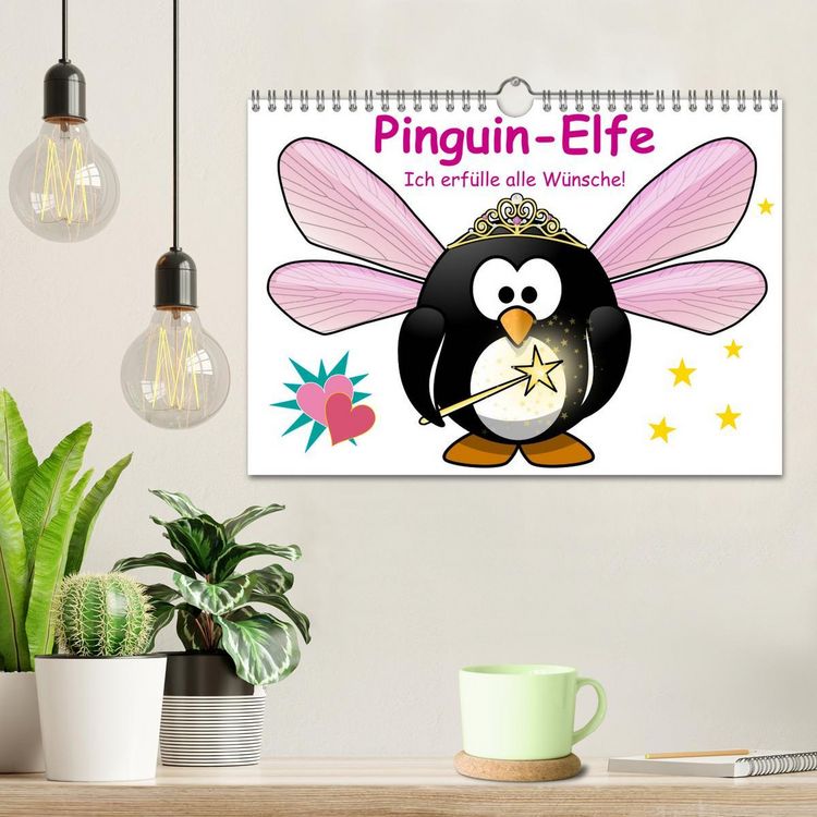Produktbild: Pinguin-Elfe (Wandkalender 2026 DIN A4 quer), CALVENDO Monatskalender