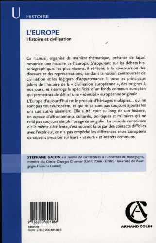 Produktbild: L'Europe : histoire et civilisation