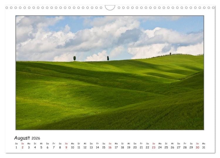 Produktbild: Toskana-Impressionen (Wandkalender 2026 DIN A3 quer), CALVENDO Monatskalender