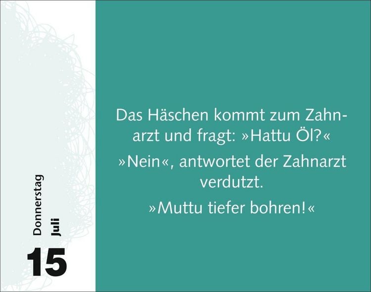 Produktbild: Witzirin Tagesabrei&szlig;kalender 2027 - Diese Packung enth&auml;lt: die lustigsten Witze f&uuml;r die t&auml;gliche Dosis Humor