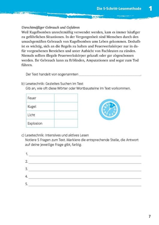 Produktbild: Klett 10-Minuten-Training Deutsch Texte lesen und verstehen 6. Klasse