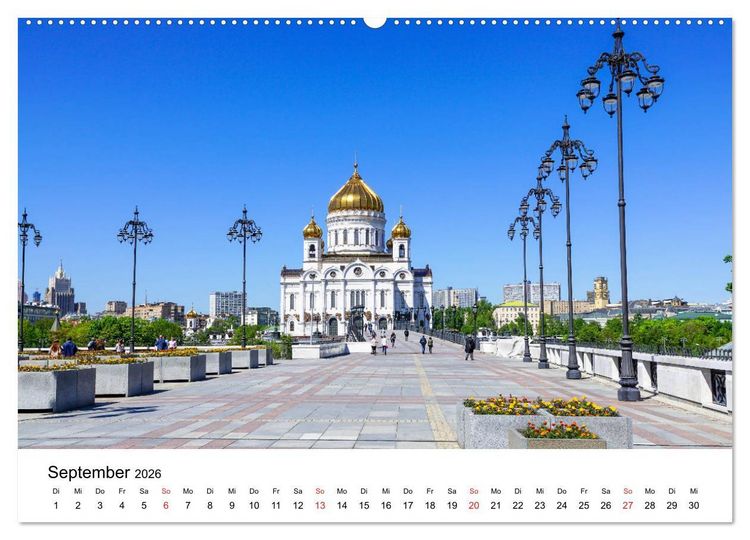 Produktbild: Moskau City (hochwertiger Premium Wandkalender 2026 DIN A2 quer), Kunstdruck in Hochglanz