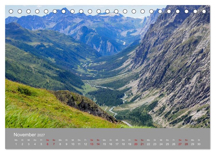 Produktbild: TMB - Mont Blanc (Tischkalender 2027 DIN A5 quer), CALVENDO Monatskalender