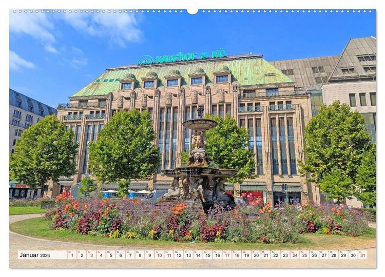 Produktbild: D&uuml;sseldorf Vom Ufer bis zur Skyline (hochwertiger Premium Wandkalender 2026 DIN A2 quer), Kunstdruck in Hochglanz