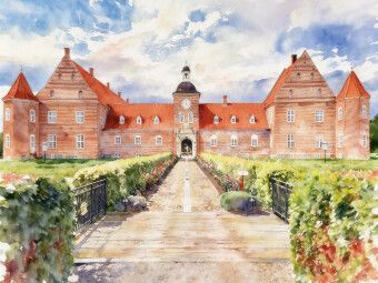 Produktbild: CALVENDO Puzzle Schloss Ulstrup | 1000 Teile Lege-Gr&ouml;&szlig;e 64x48cm Foto-Puzzle f&uuml;r gl&uuml;ckliche Stunden