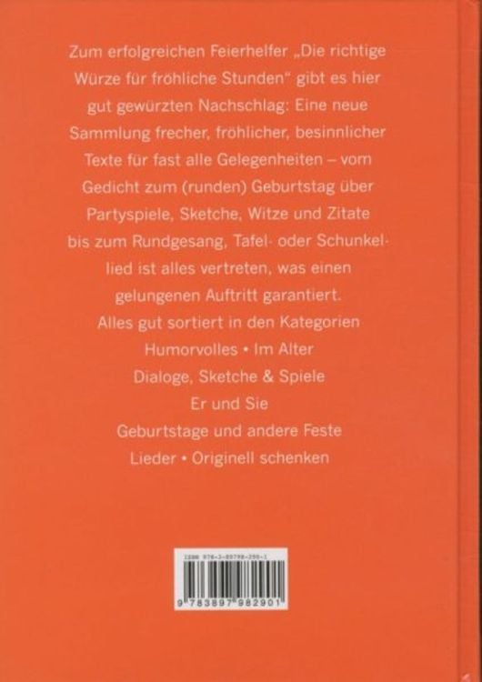 Produktbild: Das Salz in der Suppe oder wie man eine Feier richtig w&uuml;rzt