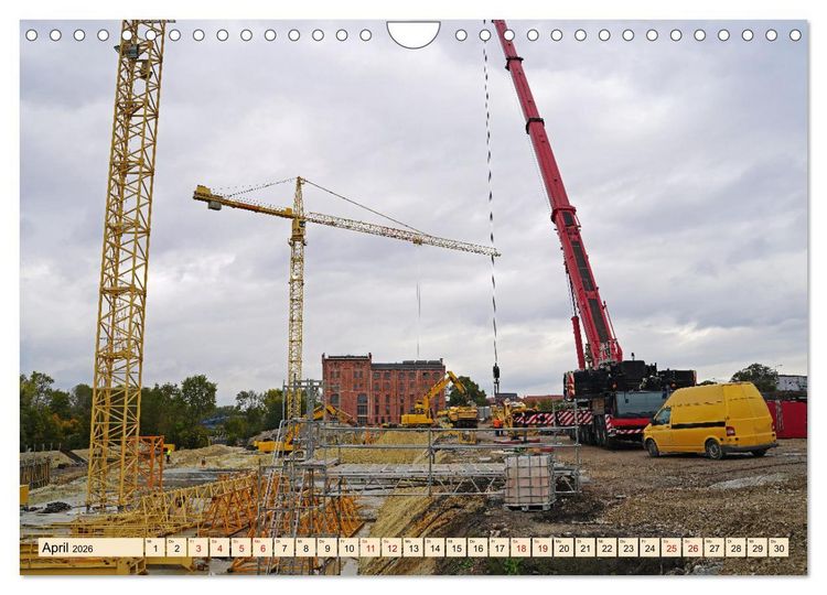 Produktbild: Auf der Gro&szlig;baustelle (Wandkalender 2026 DIN A4 quer), CALVENDO Monatskalender