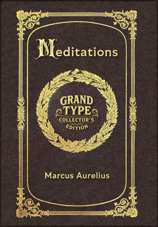 Produktbild: Large Print - Meditations - Grand Type Collector's Edition - Matte Hardcover with Dust Jacket