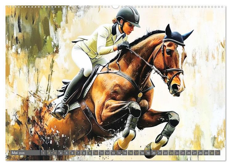 Produktbild: Kunst des Sports (hochwertiger Premium Wandkalender 2026 DIN A2 quer), Kunstdruck in Hochglanz