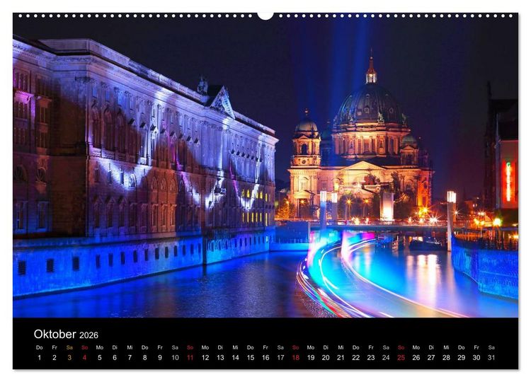 Produktbild: Berlin dynmaic (hochwertiger Premium Wandkalender 2026 DIN A2 quer), Kunstdruck in Hochglanz