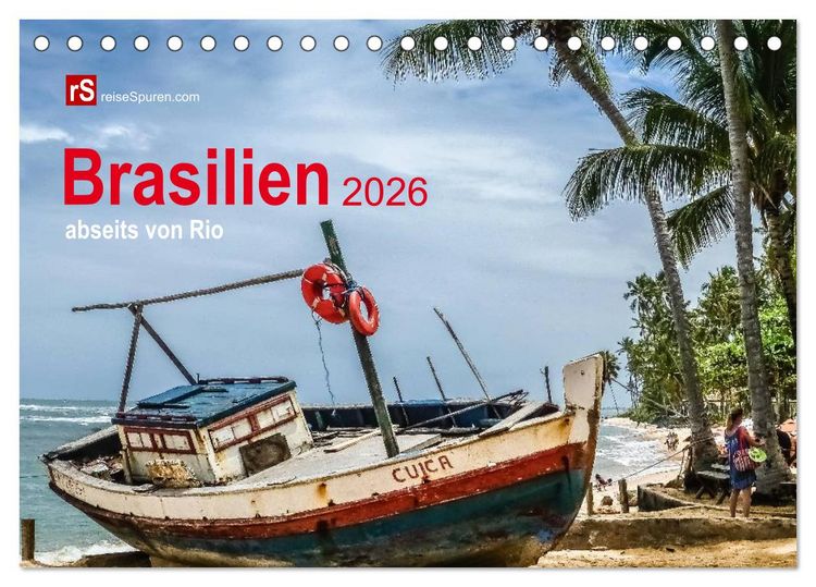 Produktbild: Brasilien 2026 abseits von Rio (Tischkalender 2026 DIN A5 quer), CALVENDO Monatskalender