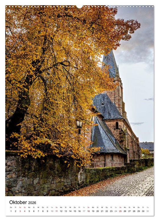 Produktbild: Marburg - Die Perle an der Lahn (Wandkalender 2026 DIN A2 hoch), CALVENDO Monatskalender