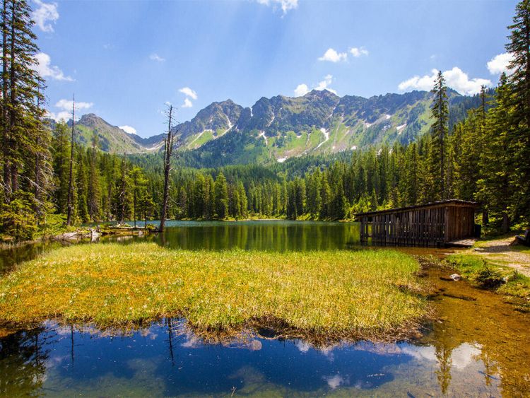 Produktbild: CALVENDO Puzzle Der romantische Tauernkarsee | 1000 Teile Lege-Gr&ouml;&szlig;e 64x48cm Foto-Puzzle f&uuml;r gl&uuml;ckliche Stunden