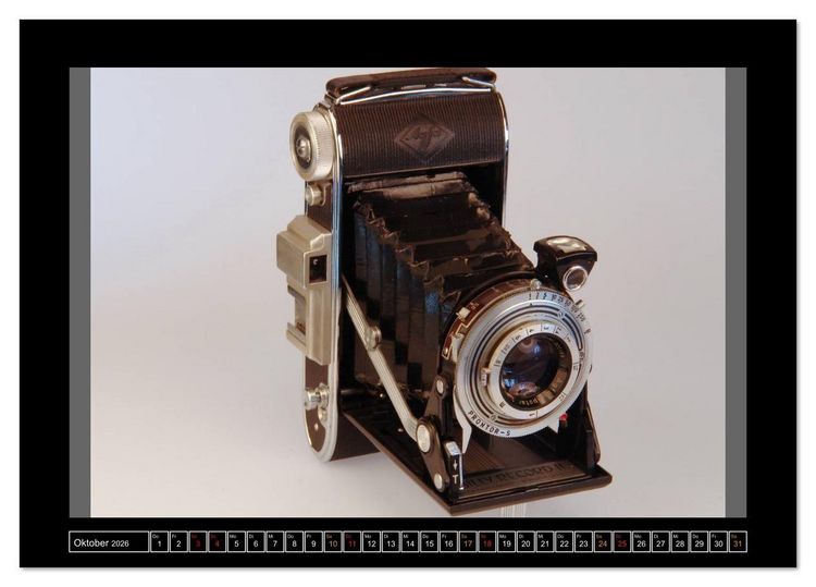 Produktbild: AGFA KAMERA OLDIES Klassische Kameras von 1926 - 1974 (Tischkalender 2026 DIN A5 quer), CALVENDO Monatskalender