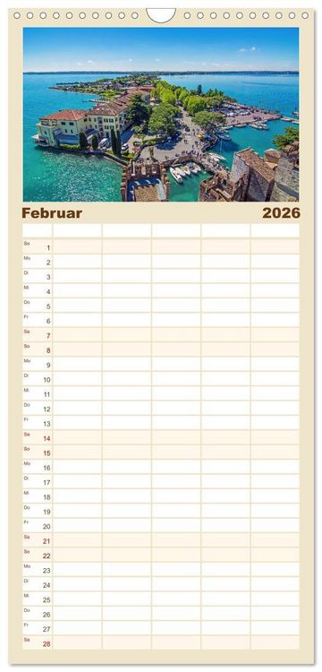 Produktbild: Familienplaner 2026 - Gardasee - lago di Garda by Sascha Ferrari mit 5 Spalten (Wandkalender, 21 x 45 cm) CALVENDO