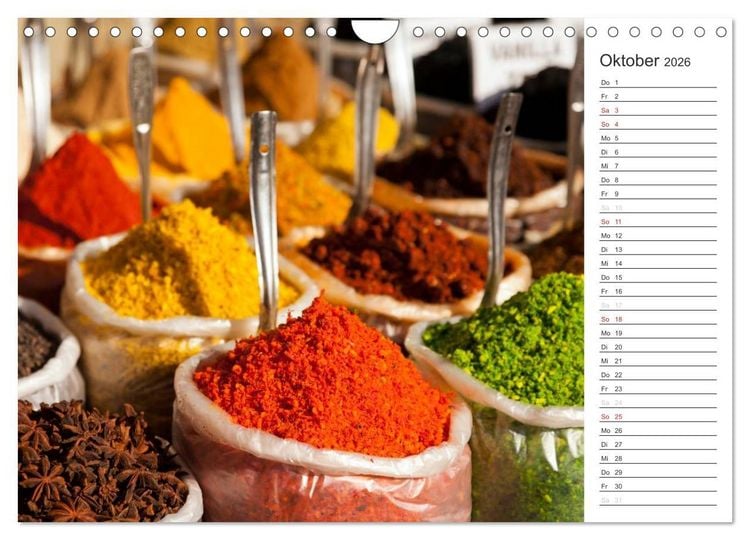 Produktbild: Farbenfrohes aus Indien (Wandkalender 2026 DIN A4 quer), CALVENDO Monatskalender