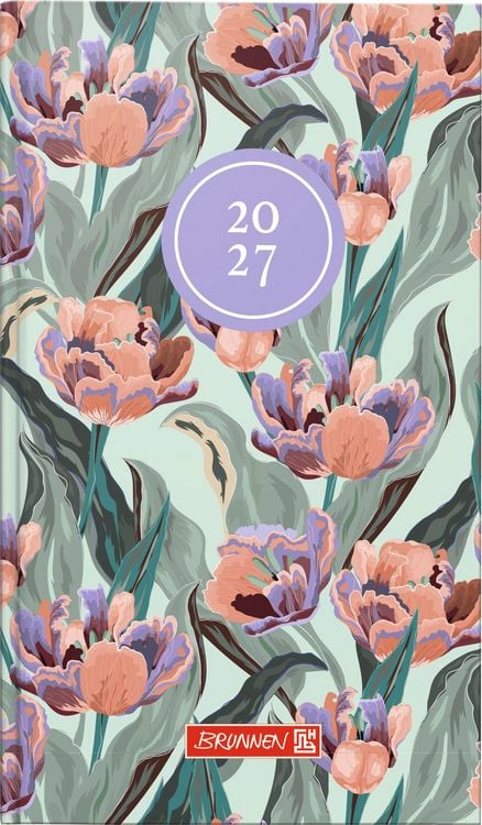 Produktbild: BRUNNEN 1075615027 Taschenkalender Mod. 756 2027 "Botanical" A6, Papier