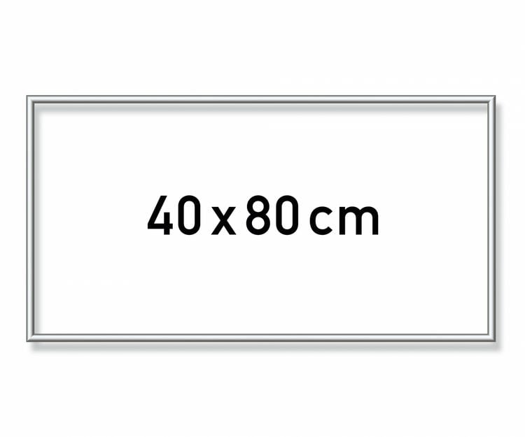 Produktbild: MNZ - Alurahmen Silber 40 x 80 cm