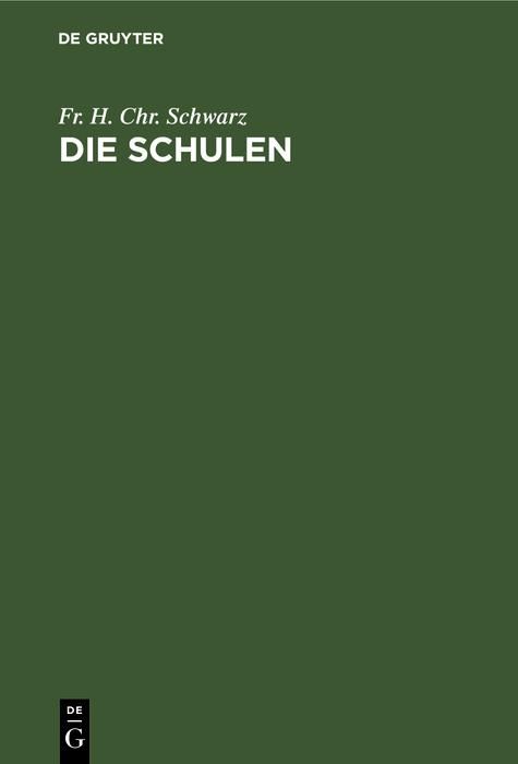 Produktbild: Die Schulen