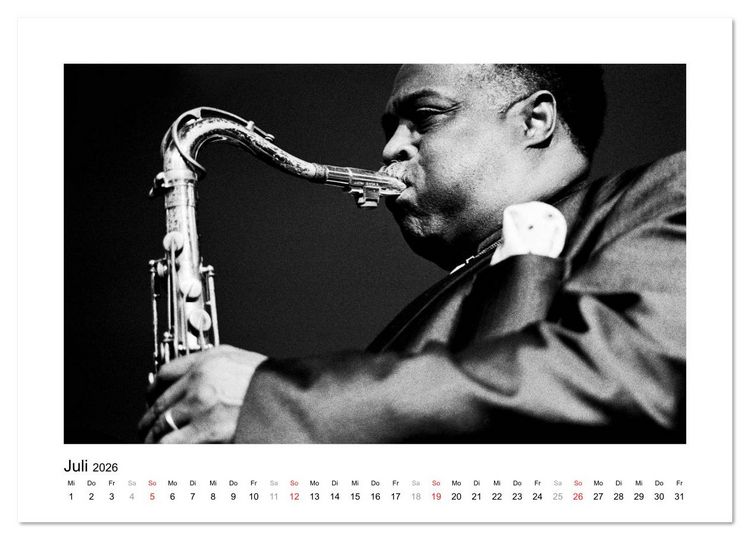 Produktbild: Jazztime (Wandkalender 2026 DIN A3 quer), CALVENDO Monatskalender