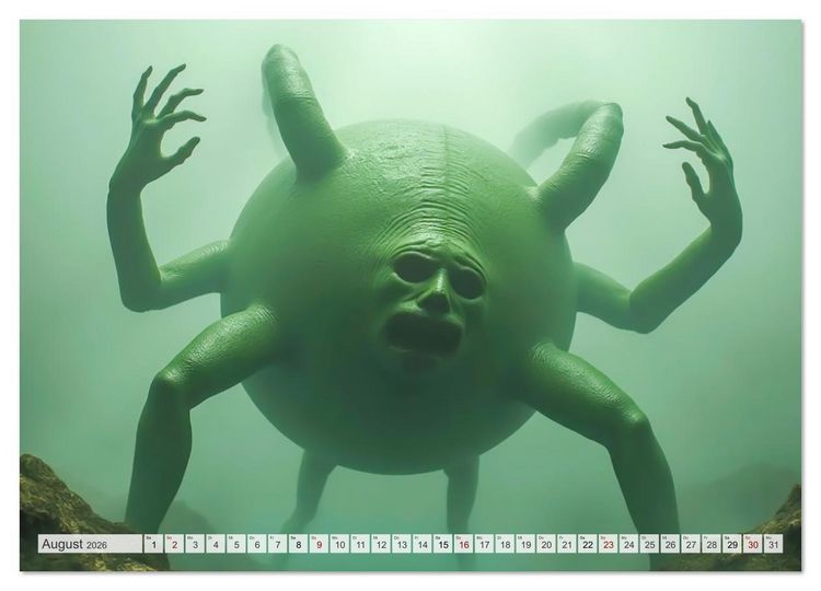 Produktbild: Chinesische Mythologie - G&ouml;tter, Helden und Monster (Wandkalender 2026 DIN A3 quer), CALVENDO Monatskalender