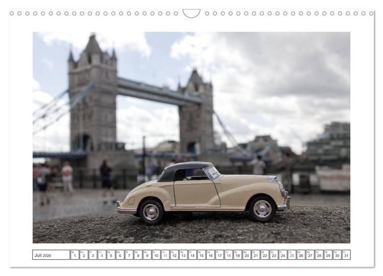 Produktbild: Modellautos auf Reisen (Wandkalender 2026 DIN A3 quer), CALVENDO Monatskalender
