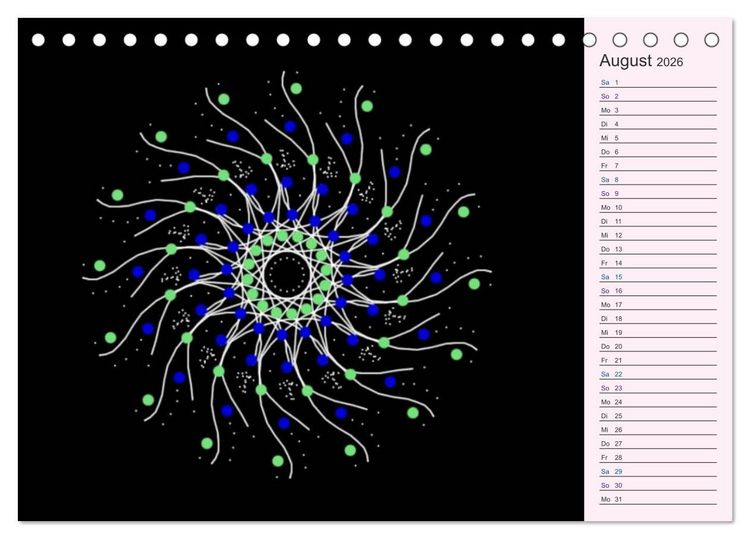 Produktbild: Filigran - Mandalas (Tischkalender 2026 DIN A5 quer), CALVENDO Monatskalender