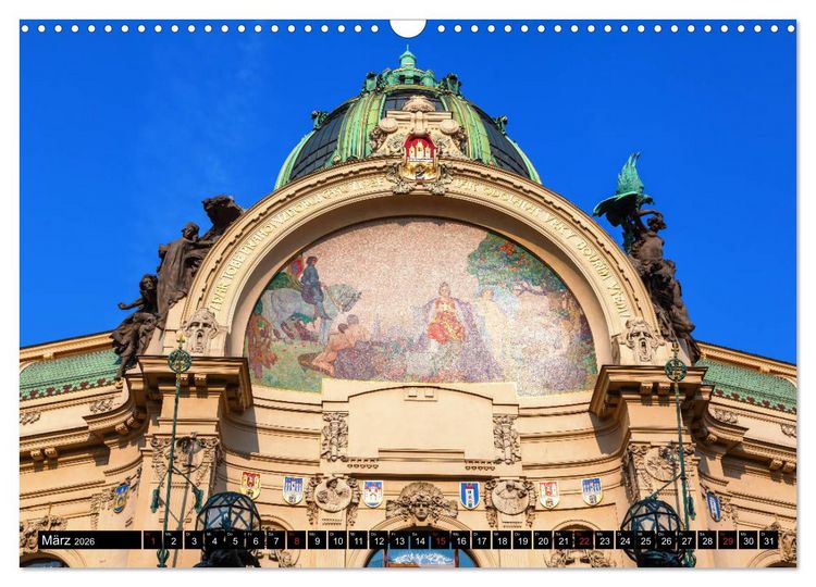 Produktbild: Jugendstilarchitektur - ein Bilderbogen quer durch Europa (Wandkalender 2026 DIN A3 quer), CALVENDO Monatskalender