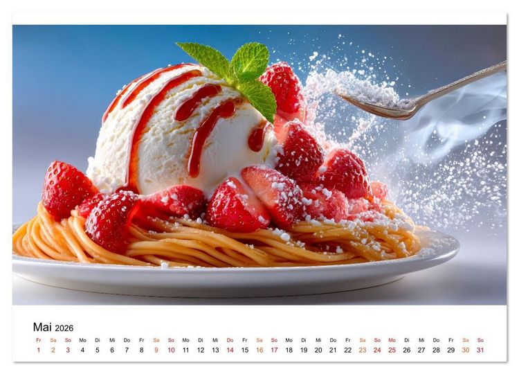 Produktbild: EIS dich gl&uuml;cklich (Wandkalender 2026 DIN A2 quer), CALVENDO Monatskalender