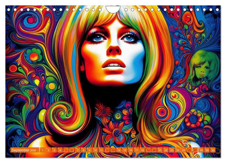Produktbild: Psychodelic Art (Wandkalender 2026 DIN A4 quer), CALVENDO Monatskalender
