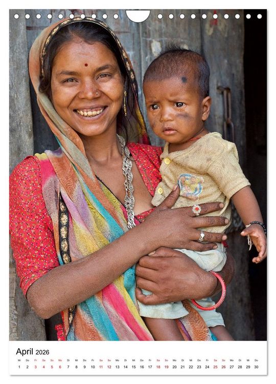 Produktbild: Portraits - Nordindien (Wandkalender 2026 DIN A4 hoch), CALVENDO Monatskalender