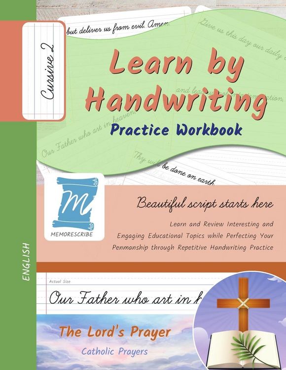 Produktbild: Handwriting Practice Workbook - The Lord's Prayer - Christian Prayers - Cursive, Level 2