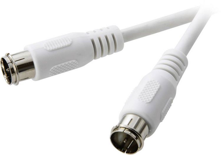 Produktbild: SpeaKa Professional SAT Anschlusskabel [1x F-Quickstecker - 1x F-Quickstecker] 10.00 m 75 dB Wei&szlig;
