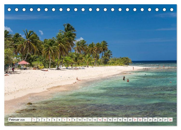 Produktbild: Karibik - Guadeloupe (Tischkalender 2026 DIN A5 quer), CALVENDO Monatskalender