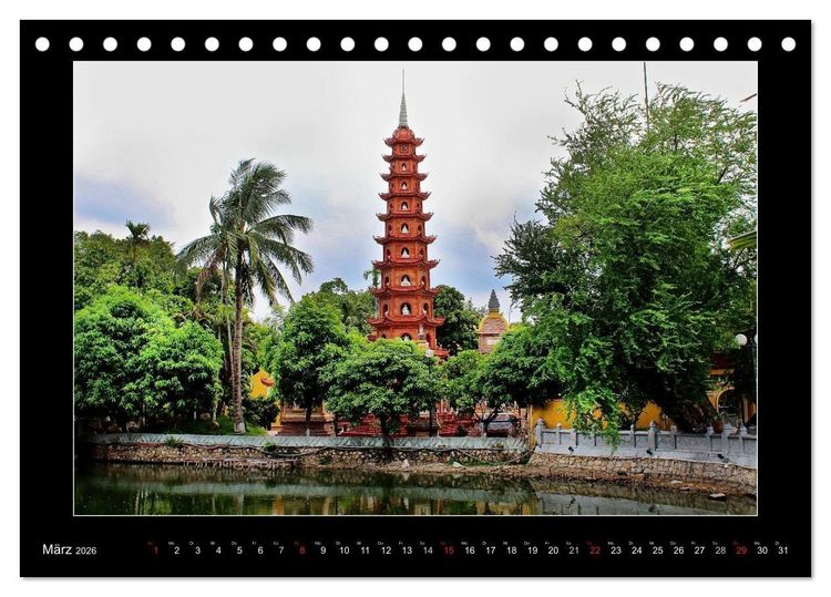 Produktbild: Vietnam &ndash; Land der Kontraste 2026 (Tischkalender 2026 DIN A5 quer), CALVENDO Monatskalender