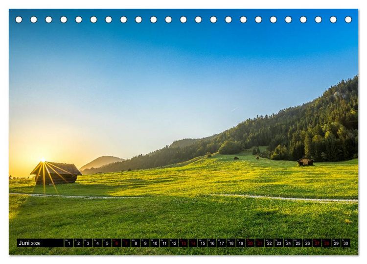 Produktbild: Traumhafte Alpen (Tischkalender 2026 DIN A5 quer), CALVENDO Monatskalender