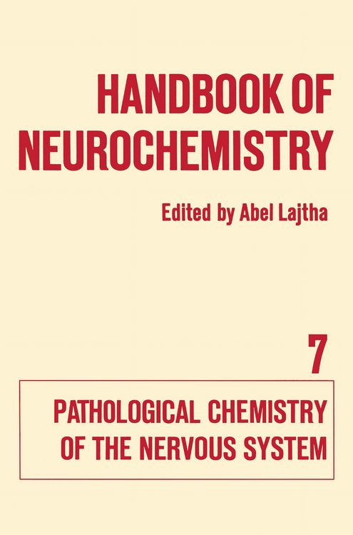 Produktbild: Handbook of Neurochemistry