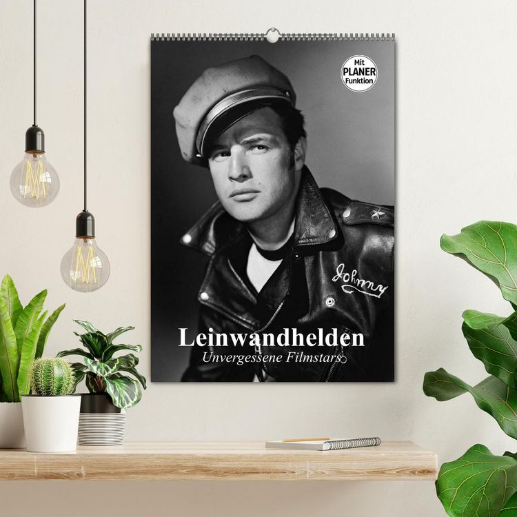Produktbild: Leinwandhelden. Unvergessene Filmstars (Wandkalender 2026 DIN A2 hoch), CALVENDO Monatskalender