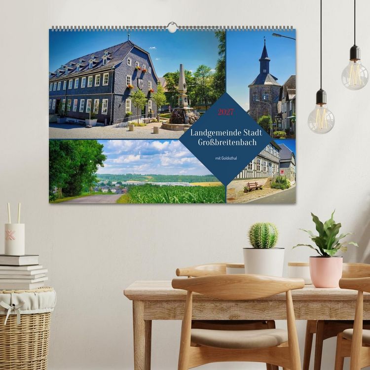 Produktbild: Landgemeinde Stadt Gro&szlig;breitenbach - mit Goldisthal (Wandkalender 2027 DIN A2 quer), CALVENDO Monatskalender