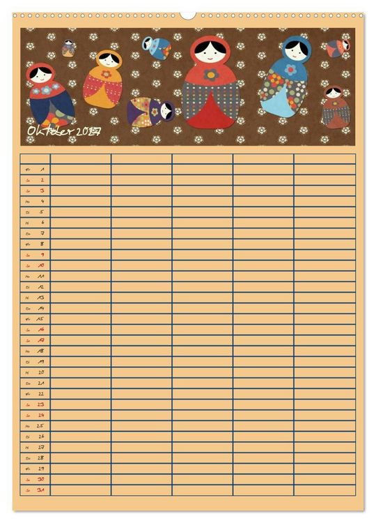 Produktbild: Unser buntes Familienleben (hochwertiger Premium Wandkalender 2027 DIN A2 hoch), Kunstdruck in Hochglanz