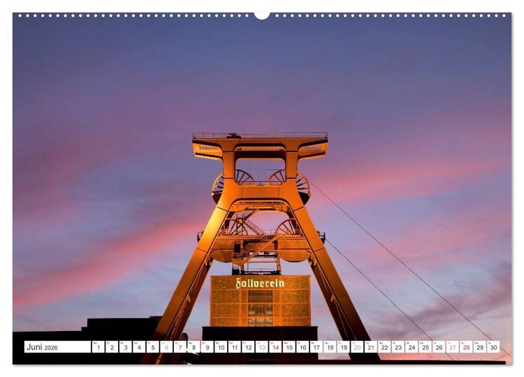 Produktbild: Blaue Stunde in Nordrhein-Westfalen (hochwertiger Premium Wandkalender 2026 DIN A2 quer), Kunstdruck in Hochglanz