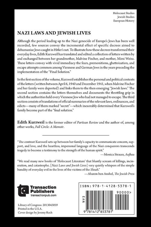 Produktbild: Nazi Laws and Jewish Lives